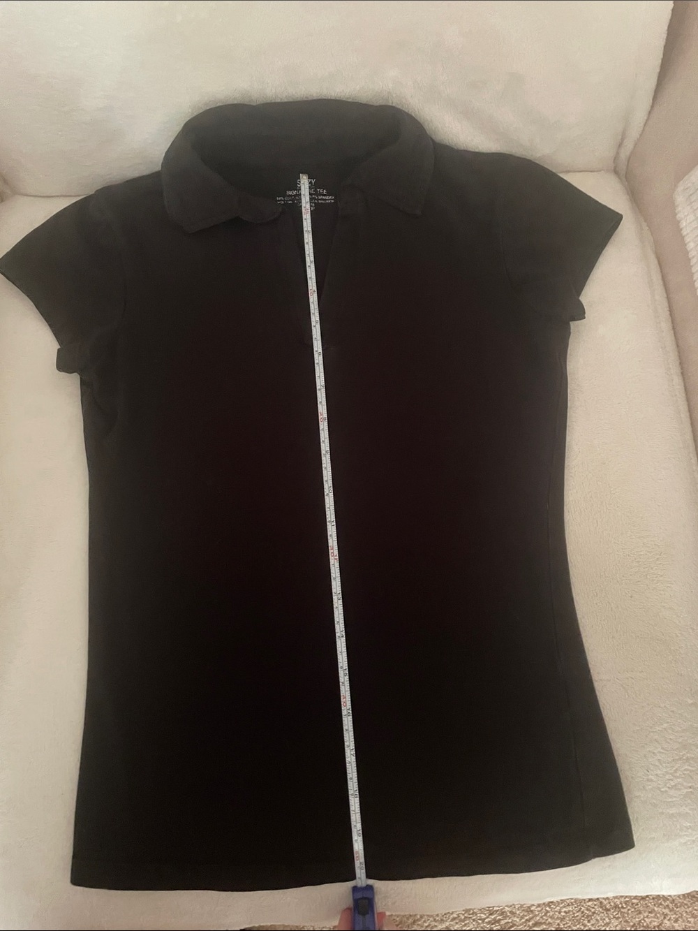 Old Navy Black Polo-Style Women's size xs t shirt